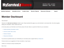 Tablet Screenshot of mysurvivalalliance.net